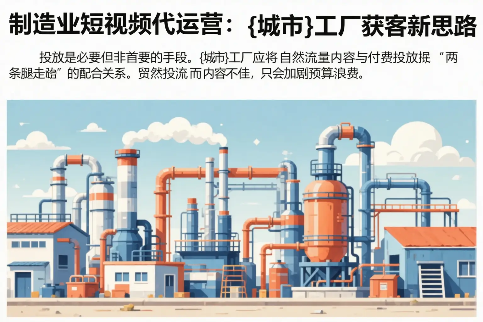 制造业短视频代运营:淄博工厂获客新思路