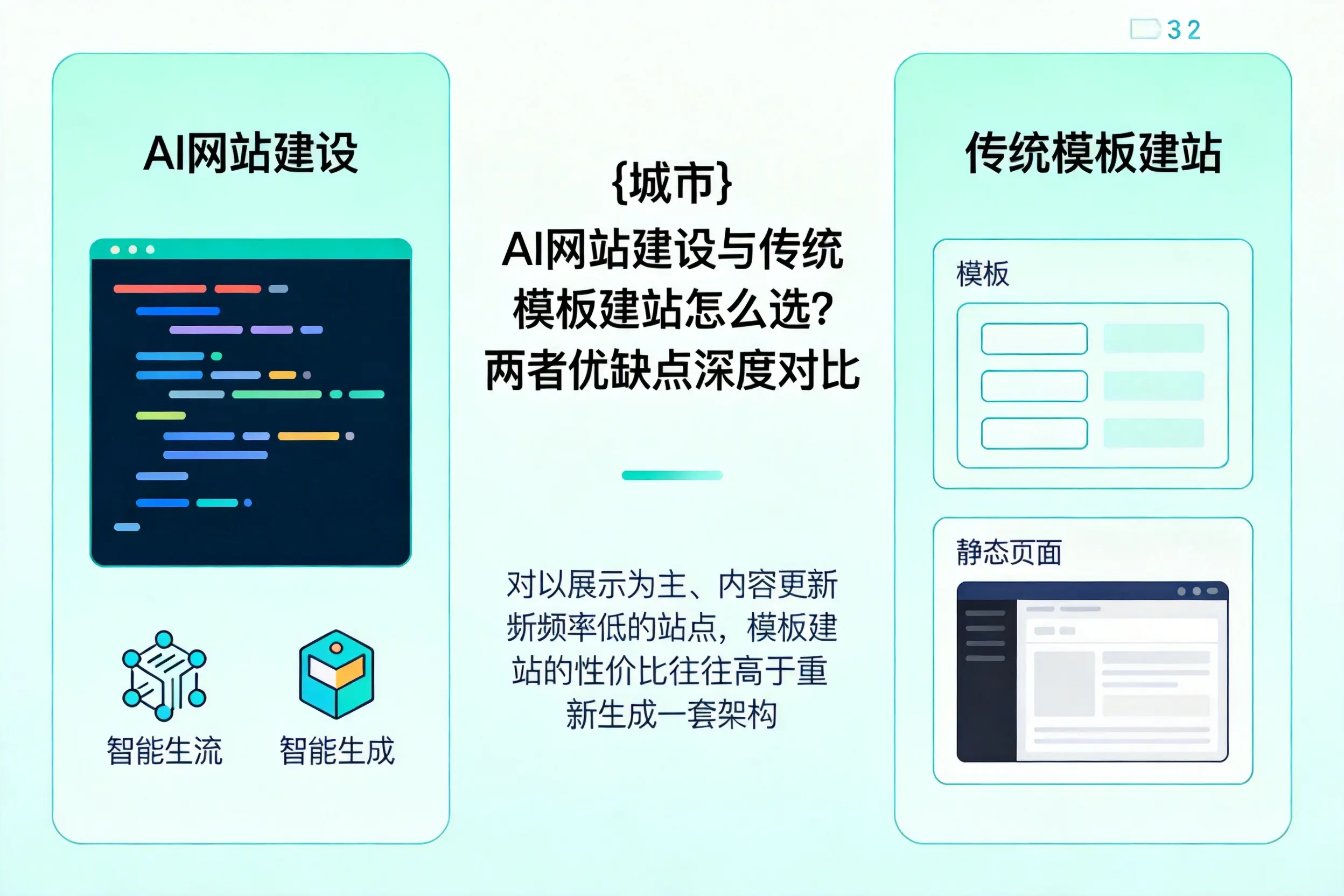 淄博AI网站建设与传统模板建站怎么选？两者优缺点深度对比