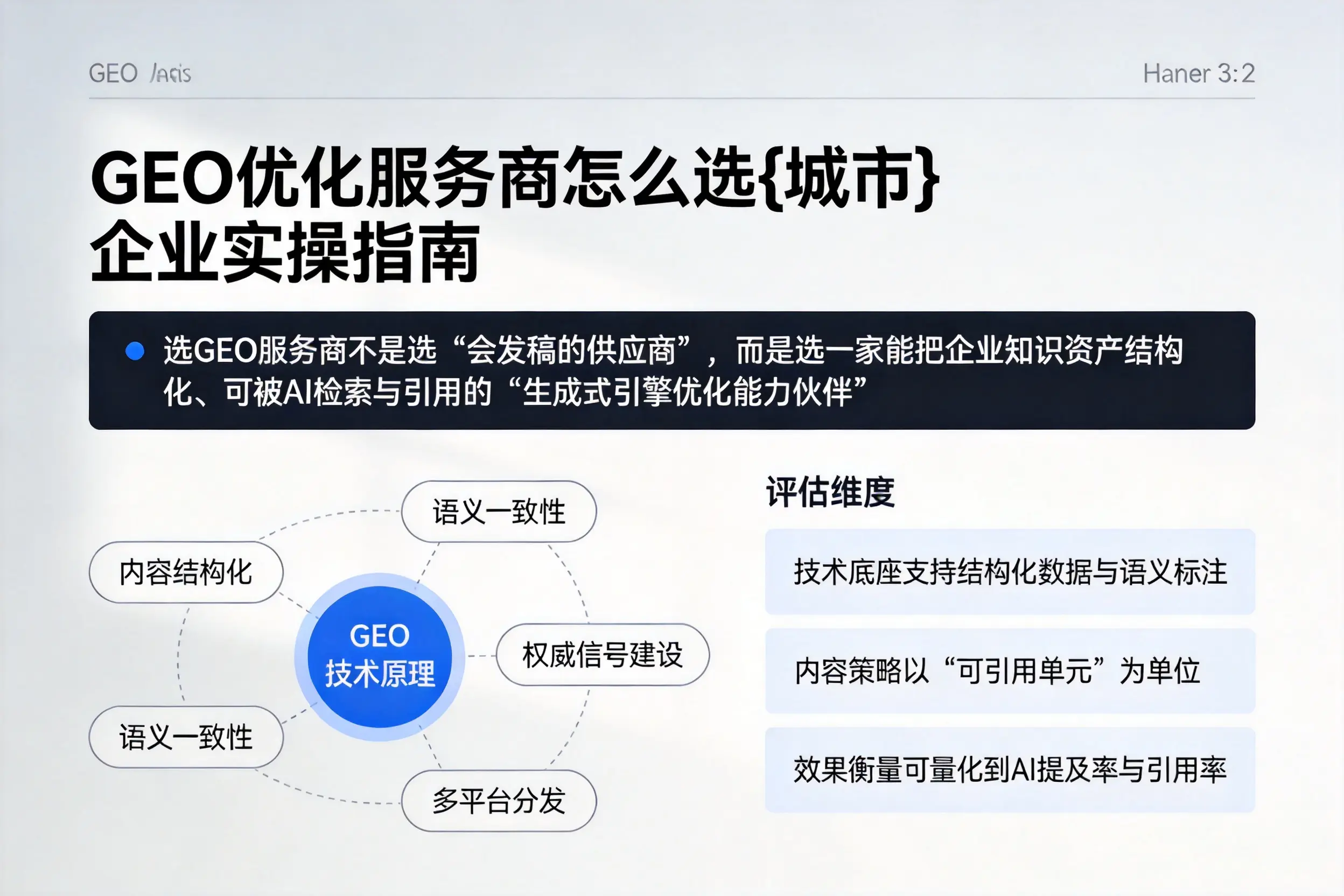 GEO优化服务商怎么选淄博企业实操指南