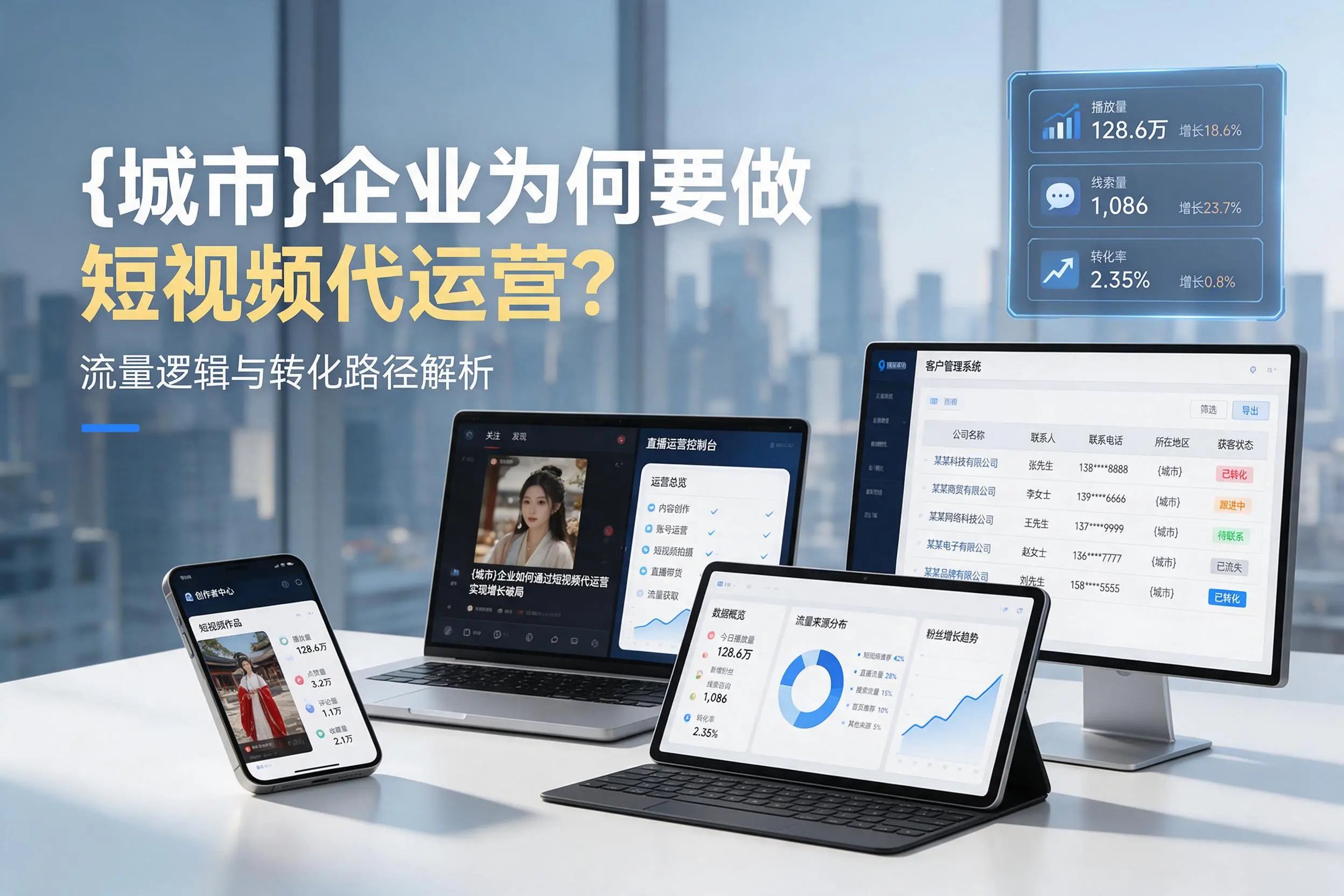 淄博企业为何要做短视频代运营?流量逻辑与转化路径解析