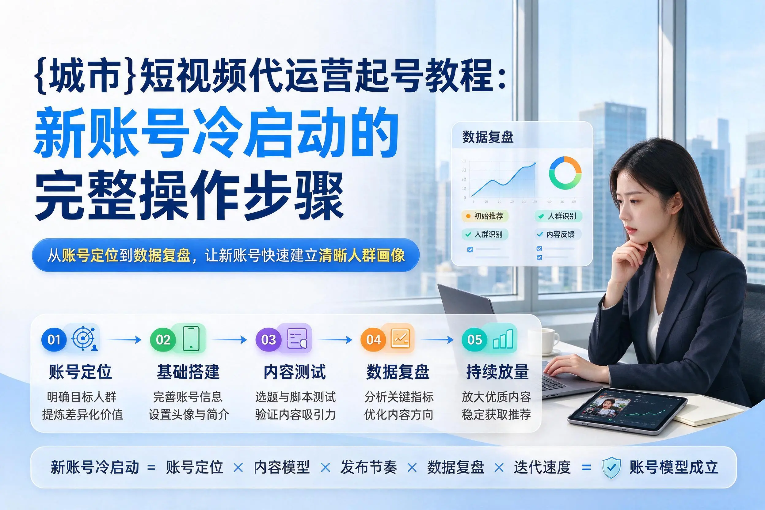 淄博短视频代运营起号教程:新账号冷启动的完整操作步骤
