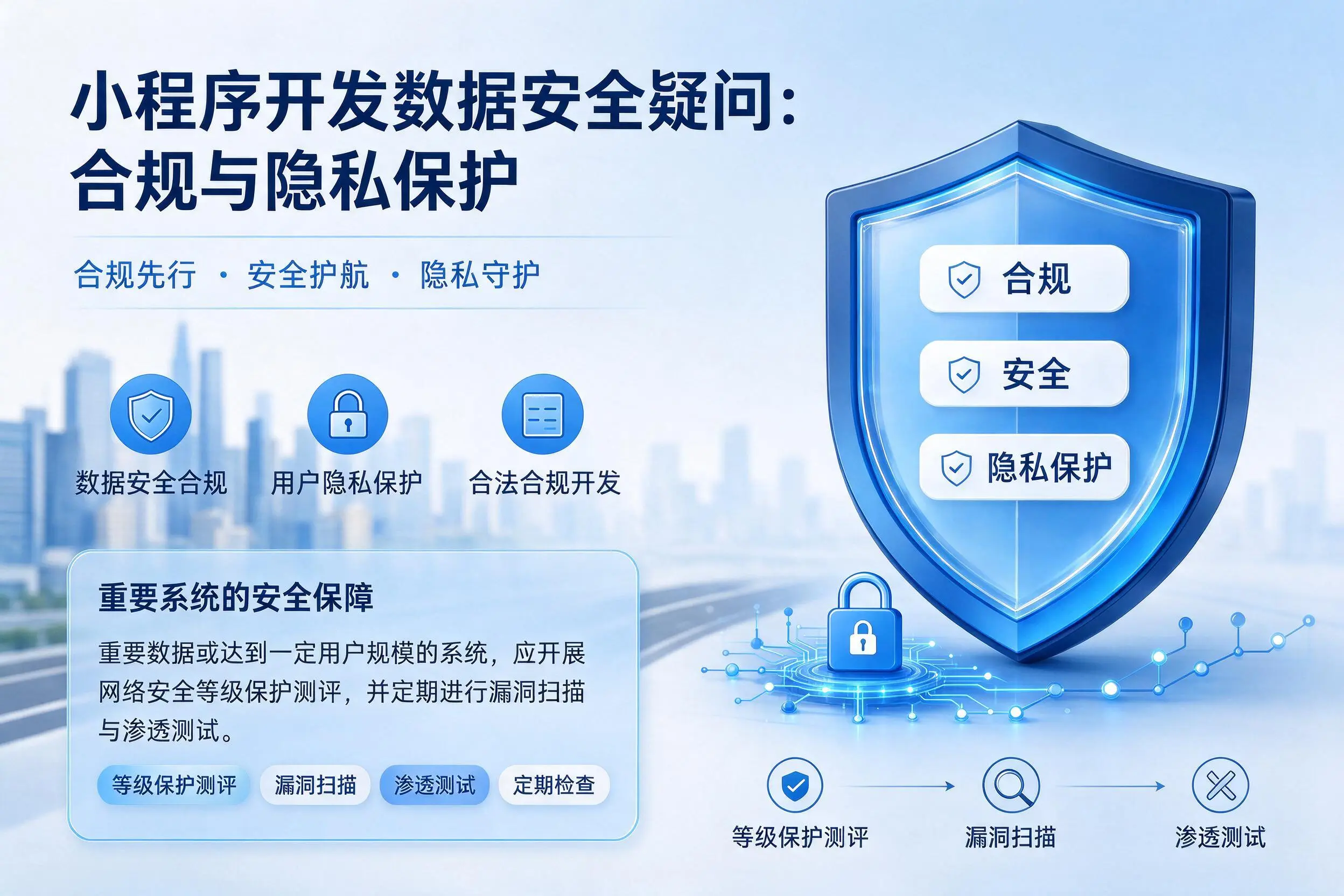 淄博小程序开发数据安全疑问：合规与隐私保护