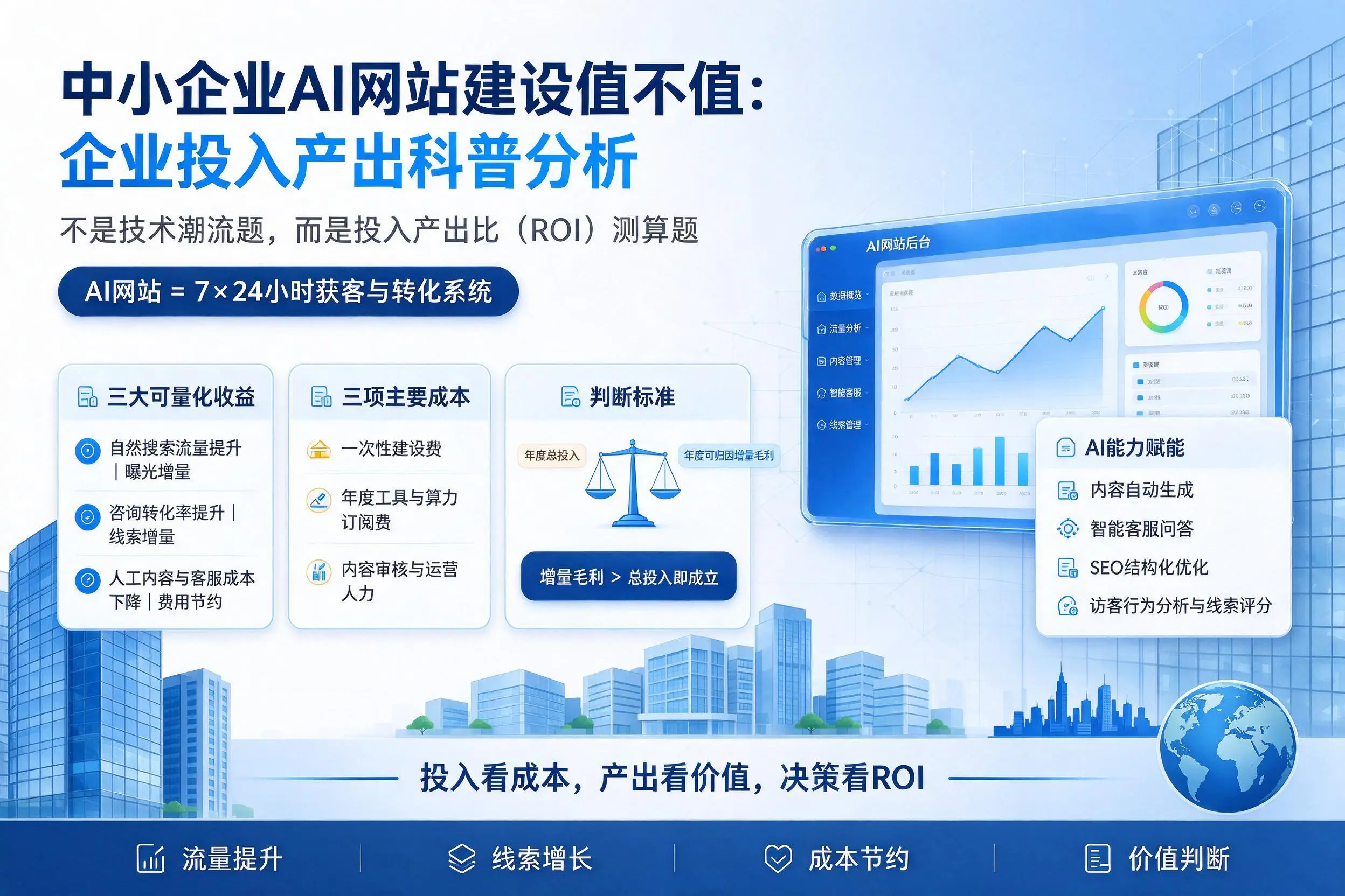 中小企业AI网站建设值不值:淄博企业投入产出科普分析