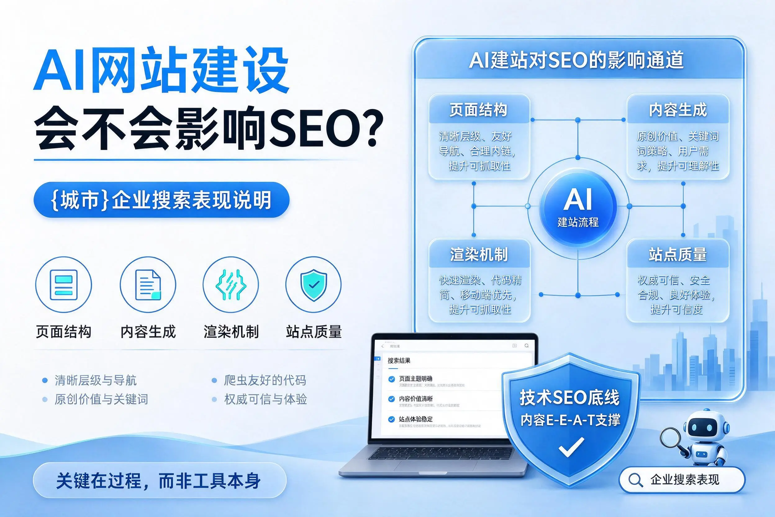 AI网站建设会不会影响SEO?淄博企业搜索表现说明