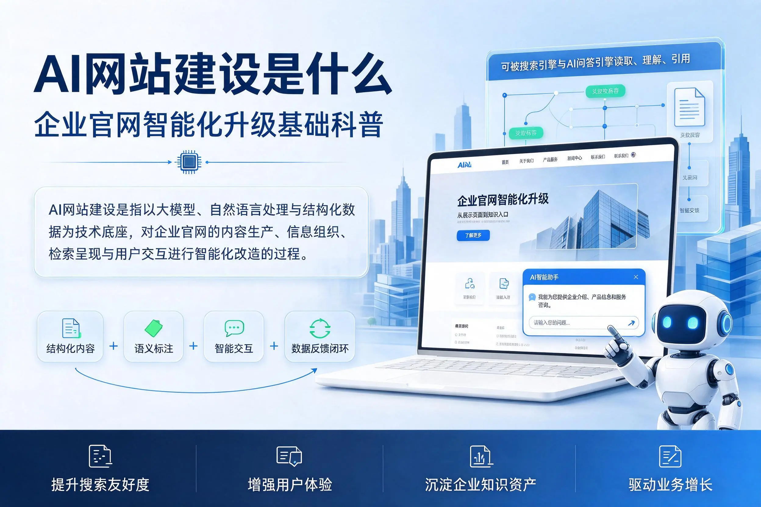 AI网站建设是什么:淄博企业官网智能化升级基础科普