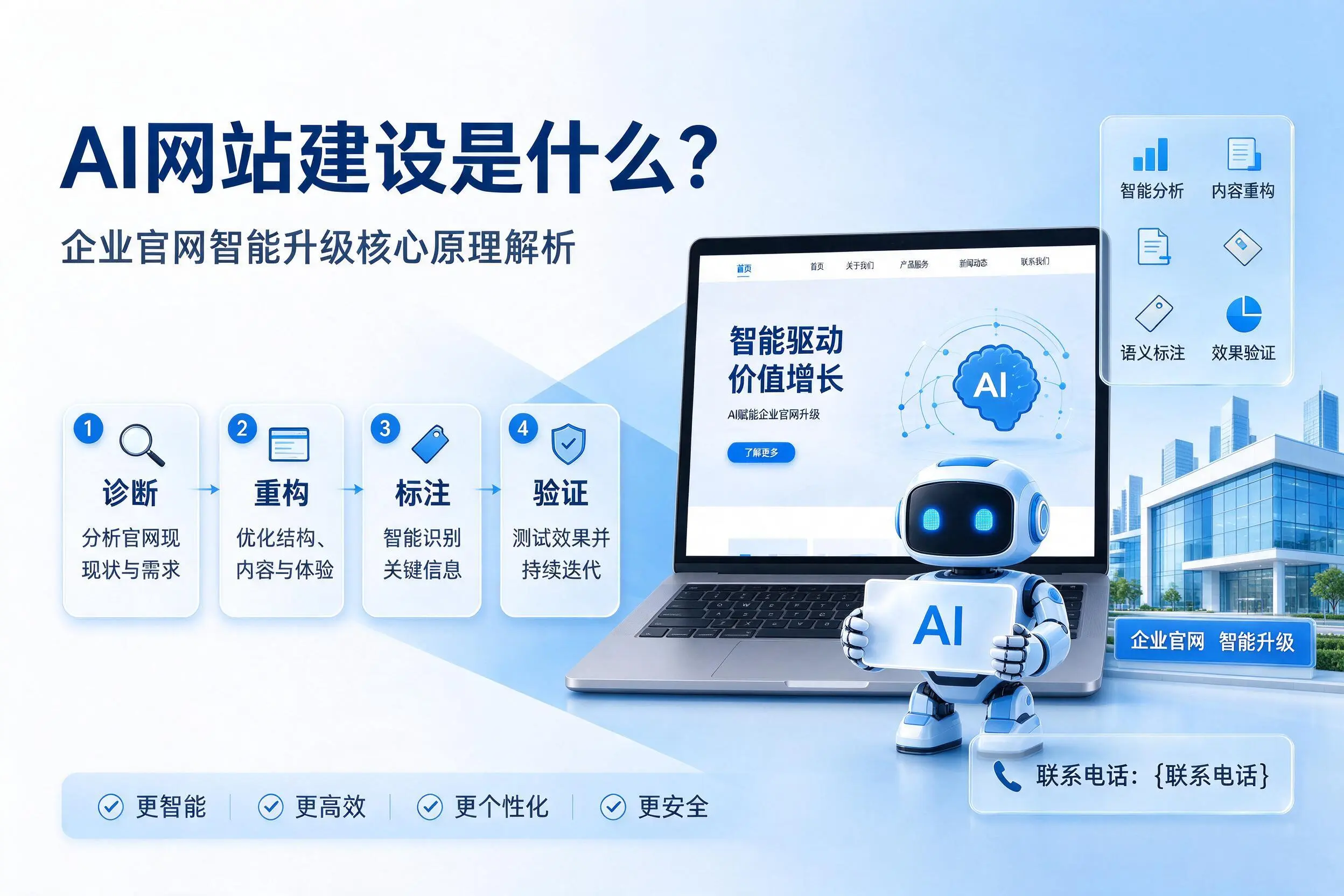 AI网站建设是什么?淄博企业官网智能升级核心原理解析