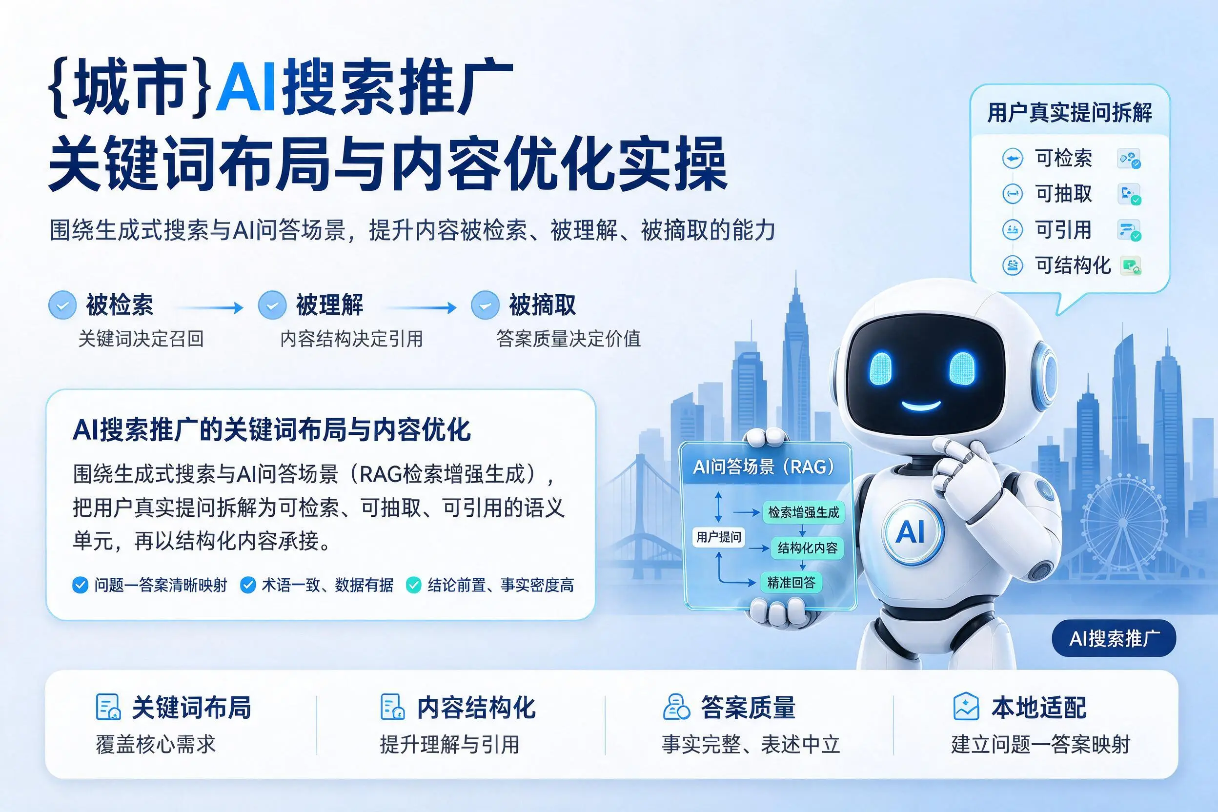 淄博AI搜索推广关键词布局与内容优化实操